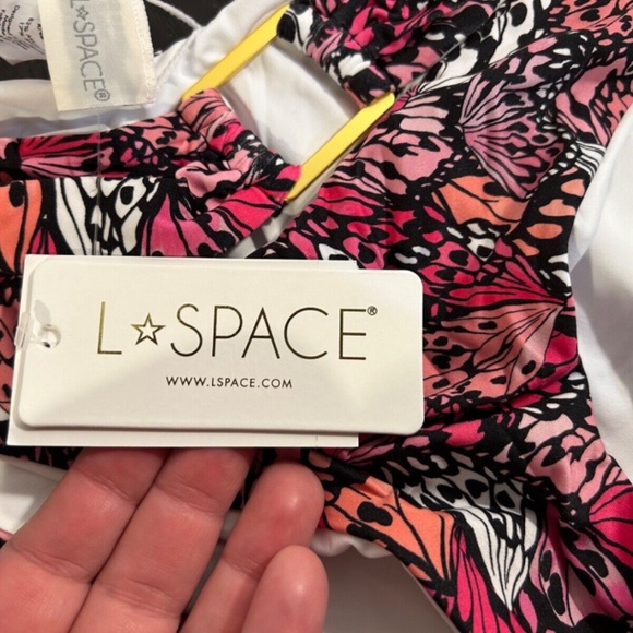 L*Space Trinity One Piece Cutout Swimsuit Butterfly Design Size S - NWT - Picture 13 of 16